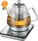 Electric Glass Kettle 1.2L - 800W Fast Boil, Tea Infuser, Digital Control