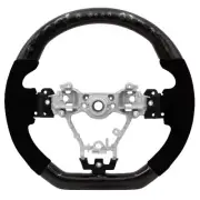 BLOX Racing Carbon/Alcantara Steering Wheel w/Black Stitching fits 15-21 Subaru