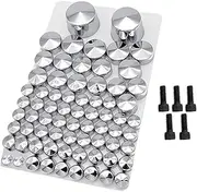 MAX COOL Motorcycle Chrome Bolt Topper Cover Caps Kit Suitable for Harley Twin Cam Softail 2007-2013