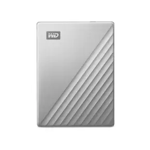 【WD 威騰】My Passport Ultra 4TB Type-C 2.5吋 行動硬碟 銀