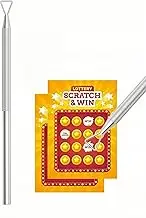 Metal Lottery Scratcher, Scrigit Scraper Tool, Lotto Scratcher Label Scraper for Lottery Ticket, Ticket Roll, Scratch Off The Hard to Remove Pin Numbers on Present Cards and As a Secret Present