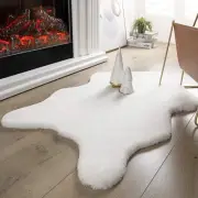 Ashler HOME DECO Ultra Soft Faux Rabbit Fur Rug, Area Rugs for Bedroom Floor ...