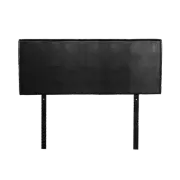 PU Leather Double Bed Headboard Bedhead - Black