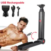 Mens Back Razor Shaver Groomer Full Body Leg Hair Removal Trimmer Long Handle