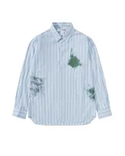 [COMME des GARCONS SHIRT] 印花綠色襯衫