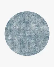 245' Round | Machine Washable Runner Rug | Kid & Pet Friendly | Indoor Rug | Serenata Slate Blue Rug | Ruggable