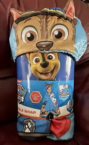 Nickelodeon Paw Patrol Chase Snuggle Wrap Cape Soft Blanket Comfy Throw Blue NWT