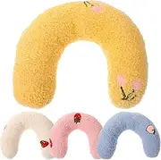 HANABASS 4Pcs Shaped Cat Neck Pillow Soft and Portable Sleeping Cushion for Indoor Cats Rabbits Small Pets for Deep Beds Baskets