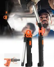 Led Work Light,400LM Foldable Mechanic Light, Rechargeable Flashlight with 5 ...