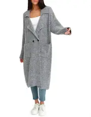 [Belle & Bloom] Born To Run Sustainable Sweater Coat Grey