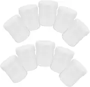 ERINGOGO 10pcs Wide Mouth Mason Jar Storage Containers Airtight Plastic Jar Set for Cosmetics Food Liquids