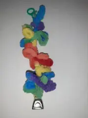 Small Bird Loop Toy Made of Soft Looped Yarn for Parakeets Budgies Canary, Cocka