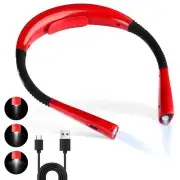 Neck Reading Light Book Light for Reading in BedUSB Rechargeable Dual Cell an...