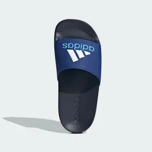 【ADIDAS】ADILETTE SHOWER K Slipper 拖鞋 中童鞋 大童鞋 女鞋 藍色-IE2607