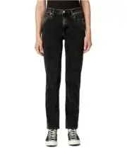 Buffalo David Bitton | Black Jayden High-Rise Straight-Cut Jeans - Women Size 29