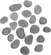 WEKAMOS 1Set DIY Painting Rocks Smooth Stones for Crafting for Adults for Beach Pebbles Garden Decor and Creative Art Projects Fun Outdoor Activity