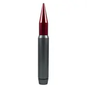 Anti-Theft Gunmetal Red Tip Vulcan Billet Stubby Short Stubby Antenna For Toyota (for: Toyota)