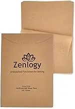 Zenlogy Parchment Paper Sheets 12x16 (200 sheets) for Baking - Unbleached Chlorine-free High Heat Non-Stick Pre-Cut Parchment Paper for Half Sheet Pans