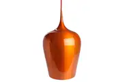 Ernani Metal Wine Glass Cord Drop Pendant Light Lamp High Gloss Finish- Orange.