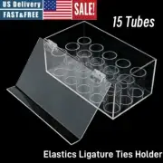 Dental Orthodontic Elastics Ligature Tie Holder Organizer Acrylic Storage Box US