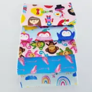 Baby Burp Cloths 5 Pack Girls Mixed Colourful Prints Toweling Back Handmade New