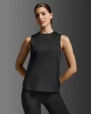 Form Soft Jersey Tank, 2XU, M, Black/Black, Female