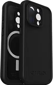 OtterBox Fre Case for iPhone 15 Pro for MagSafe, Waterproof (IP68), Shockproof, Dirtproof, Sleek and Slim Protective Case with Built in Screen Protector, x5 Tested to Military Standard, Black