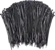 1000 Pcs Zip Ties, 6 Inch Self-Locking Nylon Cable Premium 6", Black