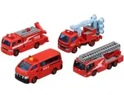 TAKARA TOMY Tomica World Fire Truck Collection 2 set of 4 From Japan