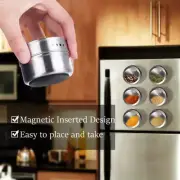 Magnetic Spice Jar Seasoning Pot Set Household Condiment Bottle Storage Rack