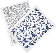 2 Sheets Heat Transfer Paper Waterslide Decal Paper for DIY Ceramic Decals Transfers White Stickers