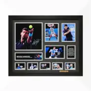 Novak Djokovic Signed & Framed Memorabilia - Black/Silver Edition - Aus Cup