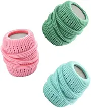 PEPLAYTAL 3Pcs Reusable Laundry Washing Balls Tangle Clothes Cleaning Balls for Washing Machine Safe for Durable Tpe Sponge Material Hair and Dust Removal