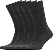 [VRD SOCKS] Bamboo Dress Socks 5-Pack Hypoallergenic Odorless and Moisture-Wicking Comfortable for Men Made in Turkey Fit Sizes 8-12