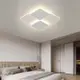 臥室燈led吸頂燈現代簡約長方形家用北歐個性方形格子餐廳房間燈