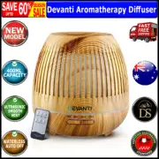Devanti Aromatherapy Diffuser Aroma Essential Oils Air Humidifier LED Light 400m