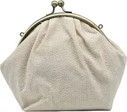 Ken Onishi TO28CP-A001 Tottua 2-Way Round Pouch, Kinari Pocopoko Stitch