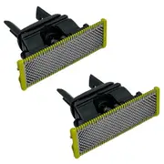 2Pc Suitable for Philips Shaver Head Small T Knife QP2523 QP2530 QP6523QP220 Green Blade