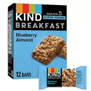 Breakfast, Healthy Snack Bar, Blueberry Almond, Gluten Free Breakfast Bars, 100