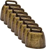 CANIGHT Metal Vintage Bells 8pcs Cattle Bells Loud Sound for Livestock Farm Supplies