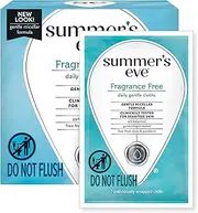 Summer's Eve Cleansing Cloths | Fragrance Free | Individually Wrapped | 16 Count