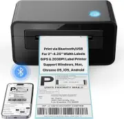 Bluetooth Thermal Label Printer, 4"x6" Shipping Label Printer