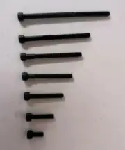 4-40 Socket Head Cap Screws - lengths from 1/4" to 2" - 124 pcs total