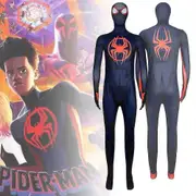 Spider-man: Across The Spider-verse Cosplay Costume For Adults, Spiderman Miles Morales Jumpsuit Halloween Party Fancy Dress Outfit -NMAOV 190