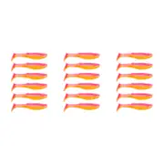 3x 6PK 3In Rapala Crush City Heavy Soft Plastic Paddle Tail Lures - Pink Sunset