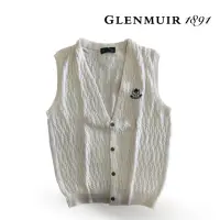 在飛比找momo購物網優惠-【Glenmuir】淺黃開襟背心(針織衫 毛衣 長袖毛衣 線