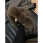 Plain Fluffy Hat Coffee - One Size