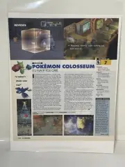 Pokémon Coliseum GameCube Video Game Review Magazine Print Ad Wall Art
