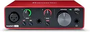 Focusrite Scarlett Solo 3rd Gen USB Audio Interface for Guitarists, Vocalists, Podcasters or Producers to record and playback studio quality sound