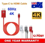 USB Type-C to HDMI HDTV AV Adapter Cable 4K 60Hz For Microsoft Surface Pro 9 8 7